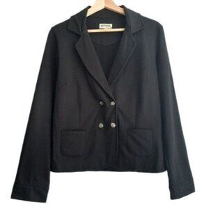 ETHOS \ Paris Blazer Jacket Organic Cotton Black Sz M